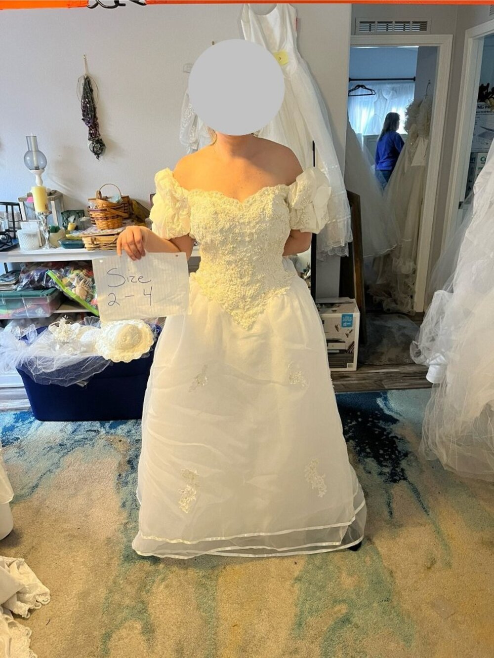 Vintage wedding dress size 2-4 (dress #13)